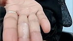 Muslim girl destroying her pussy with black dilo