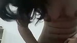 Beautiful girl inserting pen inside her pussy  showing