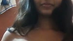 Beautiful hot stepsister showing her boobs  pressing