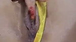 Beautiful Mumbai model using white dilo to drill her pussy  ass