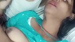 Husband Pressing her wife boobs  give Blowjob