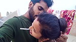 Horny young couples tongue kissing smooching act in vlog