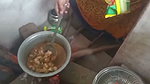 bhabhi cooking food  devar pressing her boobs  showing