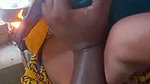 bhabhi cooking food  devar pressing her boobs  showing