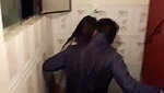 Drunk girl fucked hard in the washroom