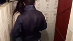 Drunk girl fucked hard in the washroom