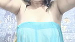 Beautiful hot bhabhi taking bath  showing her boobs in transparent dress