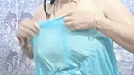 Beautiful hot bhabhi taking bath  showing her boobs in transparent dress