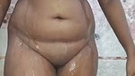 sexy aunty bathing