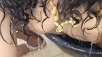 sexy aunty bathing