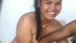 Girlfriend showing her sexy hot figure
