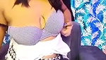 Aunty showing her huge boob  ass