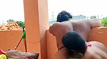 Big ass bhabhi give Blowjob  ass licking outdoor