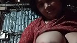Poor aunty show her huge boobs