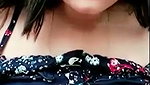 Sexy beautiful girl show her boobs  pressing