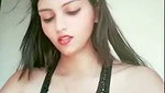 Sexy beautiful girl show her boobs  pressing