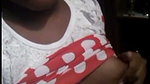 Aunty pressing her own boobs  showing