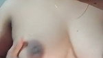 Aunty show her boobs  rubing her pussy