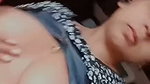 Sexy girl pressing her nipple