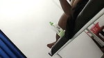Beautiful hot girl giving Handjob