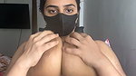 Beautiful hot girl showing her huge big boobs