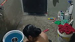 Bhabhi bathing  devar seeing