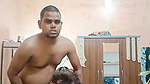 Husband enjoying with wife  talking on live