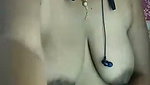Sexy aunty showing her huge boobs  rubing pussy
