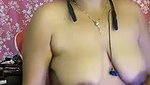 Sexy aunty showing her huge boobs  rubing pussy