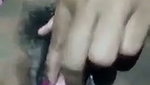 Watch Desi village girl fingering her black hairy