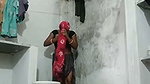 Chachi wearing dress after bath