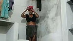 Chachi wearing dress after bath