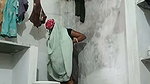 Chachi wearing dress after bath