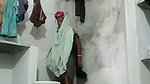 Chachi wearing dress after bath
