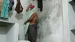 Chachi wearing dress after bath