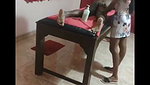 Hot girl giving massage  Handjob
