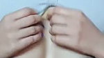 Hot sexy girl pressing her boobs  show her juice pussy