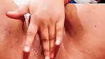 New update Beautiful bhabhi inserting cucumber  pissing