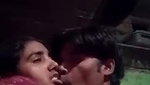 Village young couple enjoying