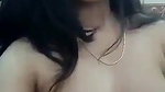 Cute Mallu Babe Pressing Her Boobs