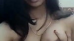 Cute Mallu Babe Pressing Her Boobs