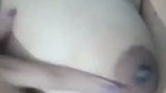 Beautiful hot girl pressing her boobs