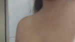 Sexy Bengali girl showing  pressing  her boobs