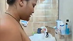 Sexy newly married bhabhi bathing  showing