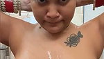 Sexy newly married bhabhi bathing  showing