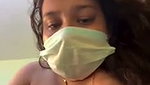 Beautiful girl inserting cucumber inside her pussy  moan