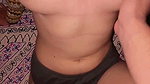 Boyfriend fucking hard  cum on her pussy