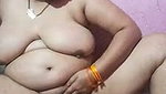 Aunty showing her huge boobs  sucking