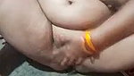 Aunty showing her huge boobs  sucking