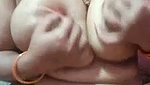 Aunty showing her huge boobs  sucking